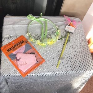Flower Halo, Butterfly Wand & Princess Mask